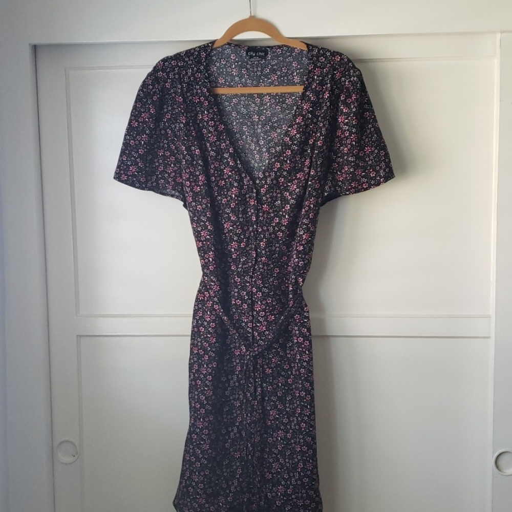 City chic skater dress